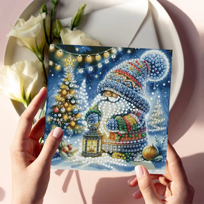 Diamond Painting Weihnachtskarten Set mit Warmen Winterfiguren