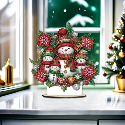 Diamond Painting 5D Schneemann-Familie