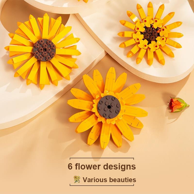 Sonnenblume Bilderrahmen Bausteinset
