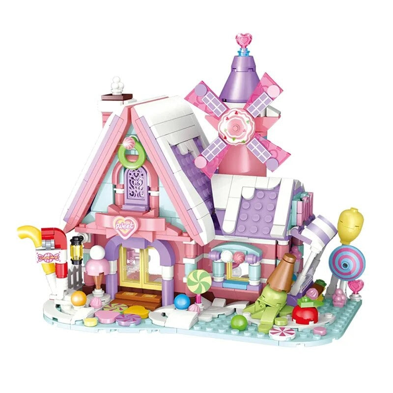Süßigkeiten-Haus Bausteinset