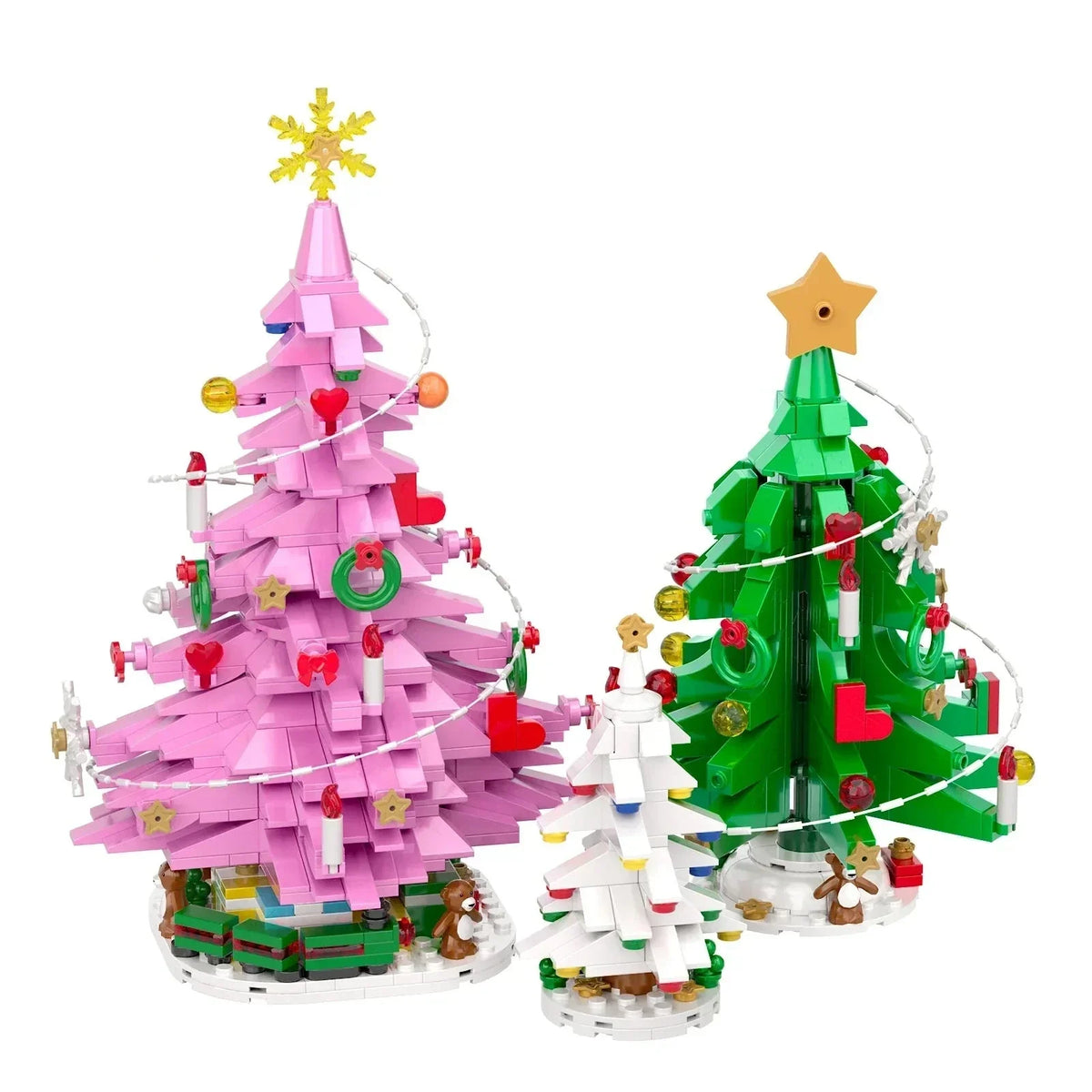 Weihnachtsbäume Bausteinset