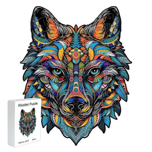Wolf Holzpuzzle