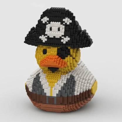 Badeente mit Piratenhut Bausteinset