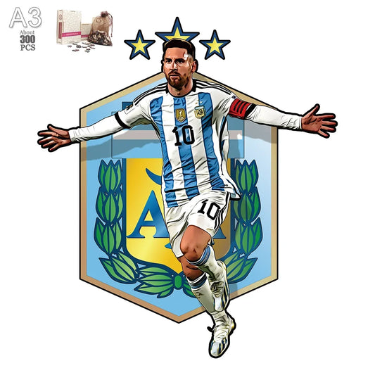 Messi Argentinien Holzpuzzle