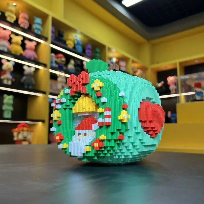 3D Weihnachtsapfel Bausteinset