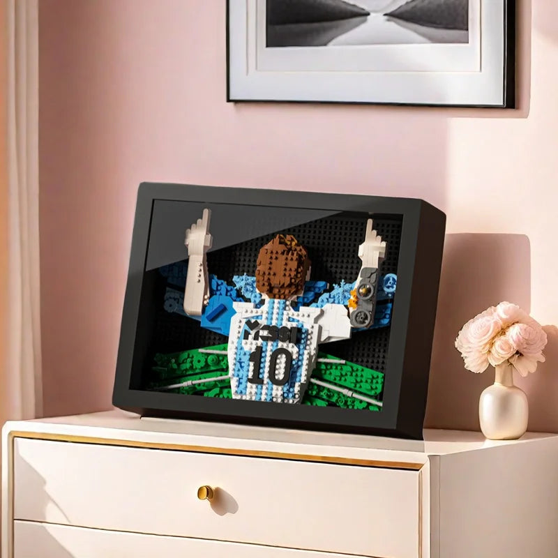 3D Gemälde Fußballspieler Bausteinset