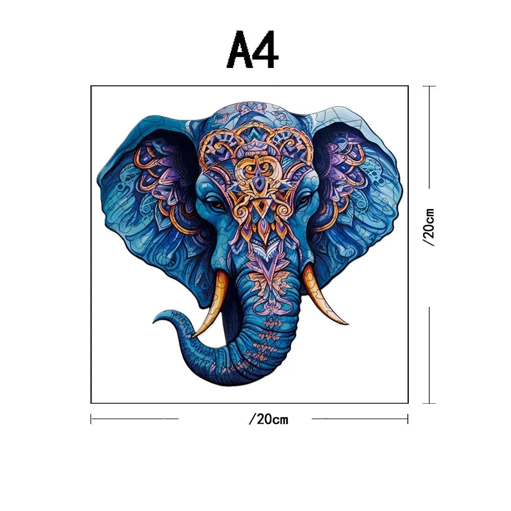 Elefant Holzpuzzle
