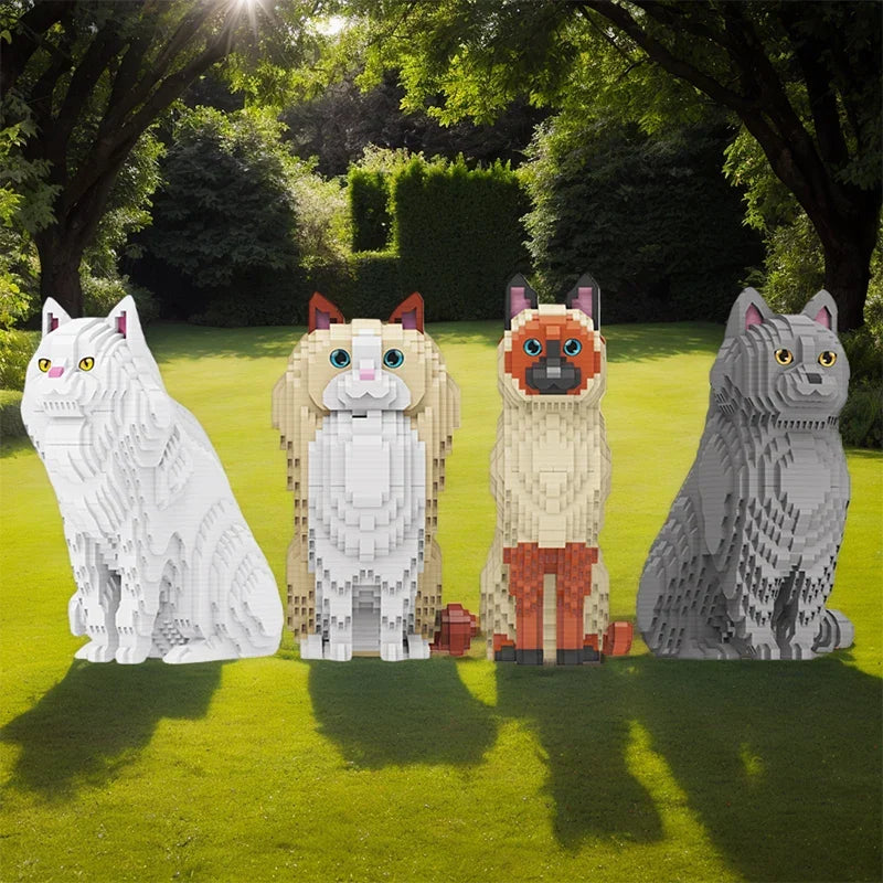 Siamesische Katze Bausteinset