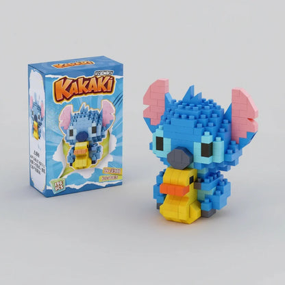 Mini blaue Wesen Bausteinset