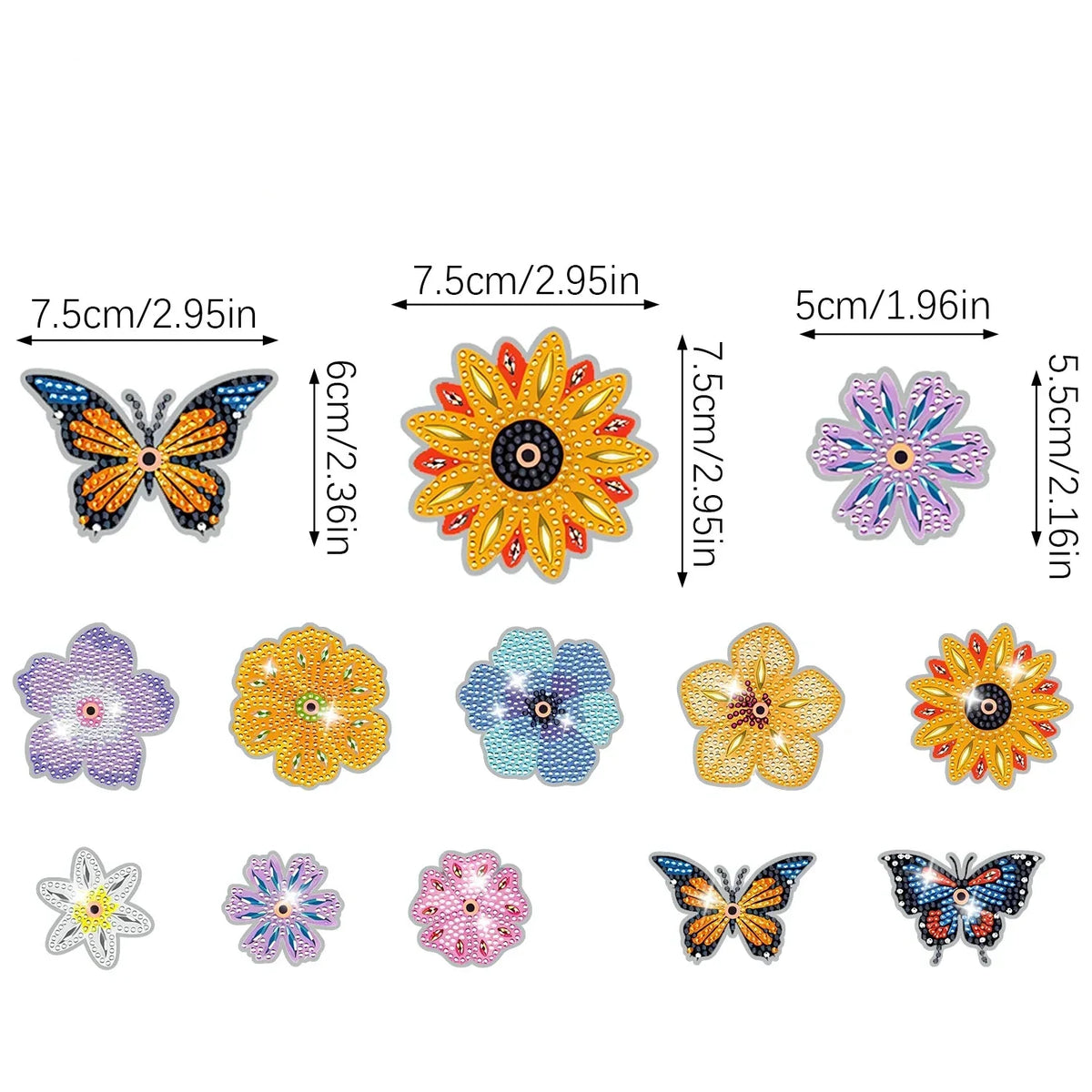 Diamond Painting Prächtiger Blumenstrauß