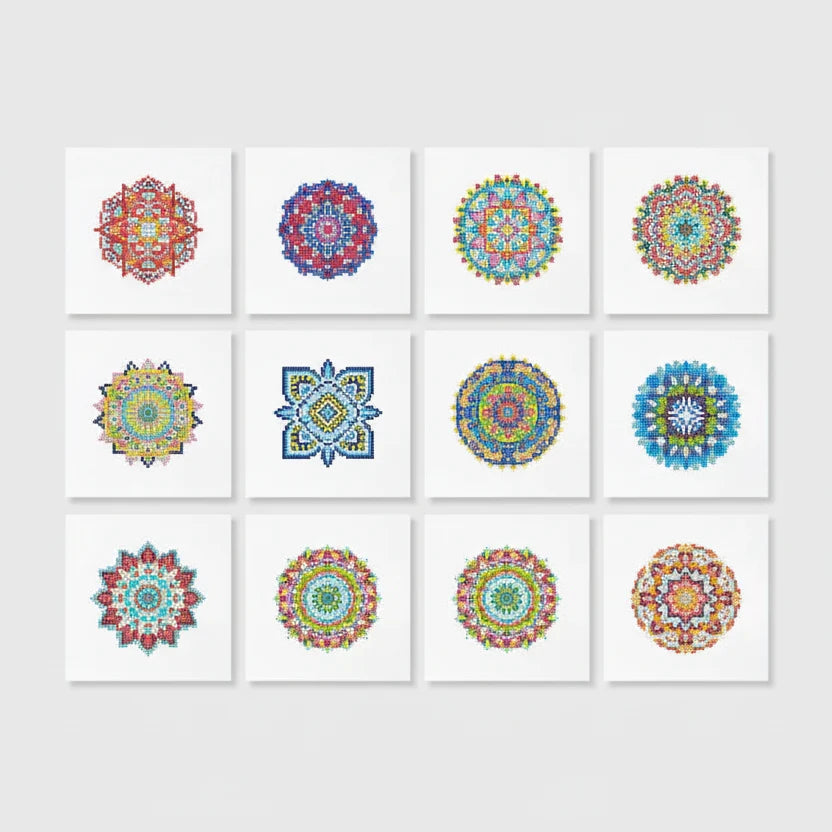 Diamond Painting 12 Mini Diamond Paintings