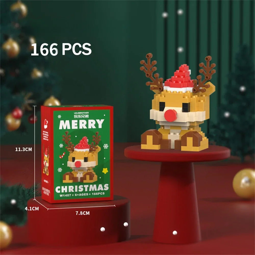 Lustige Weihnachts-Minis Bausteinset