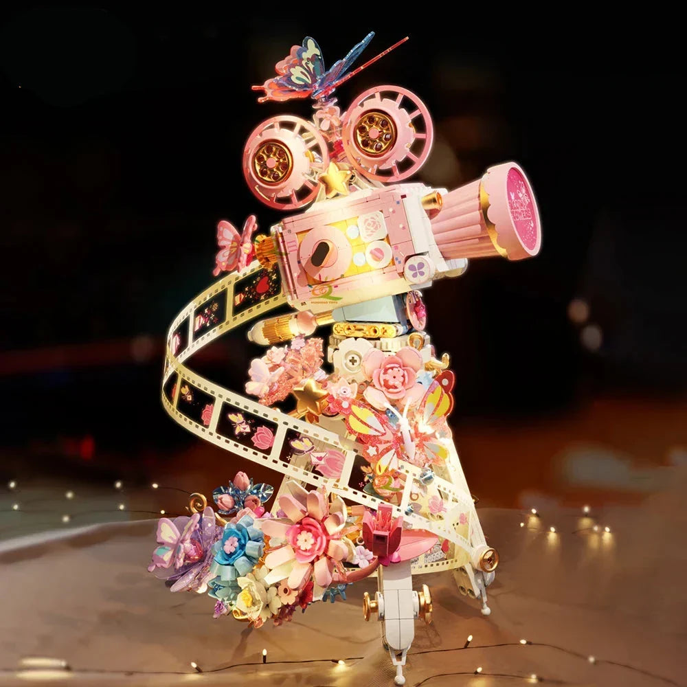 rosa Filmkamera Bausteinset