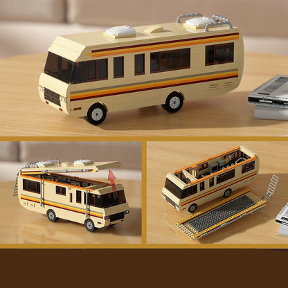 Altmodisches Wohnmobil Bausteinset