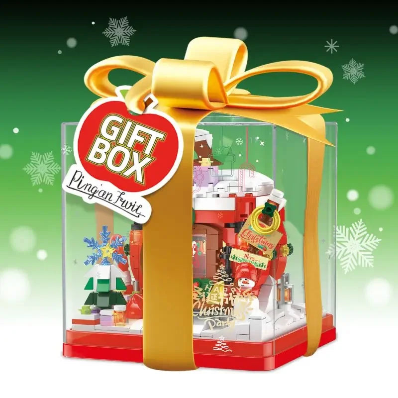 Weihnachtsapfel im Geschenk Bausteinset