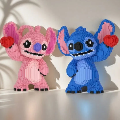Verliebten Wesen mit Herzchen Bausteinset