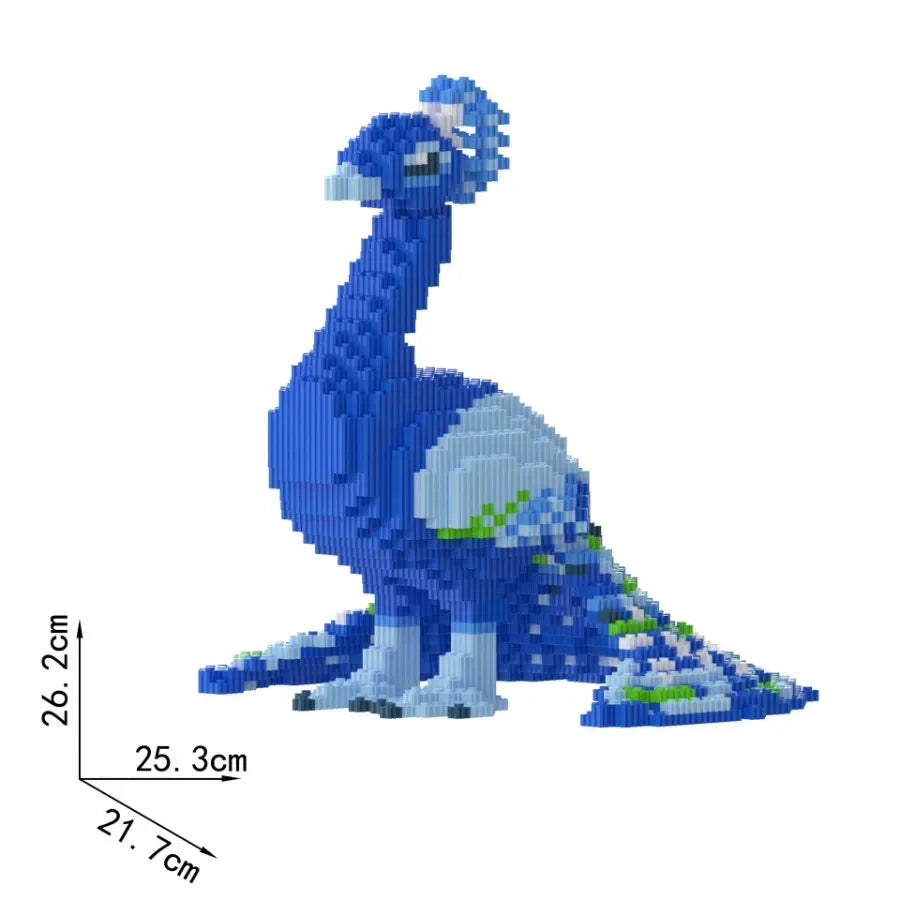 Blauer Pfau Bausteinset