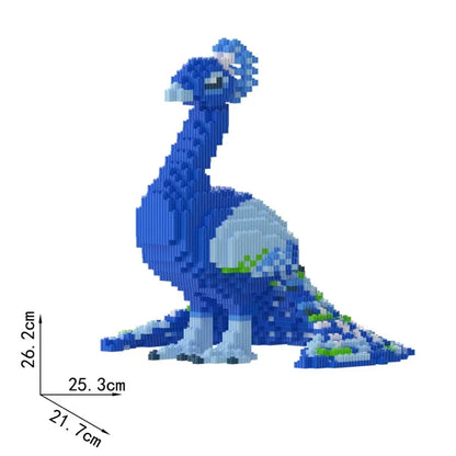 Blauer Pfau Bausteinset