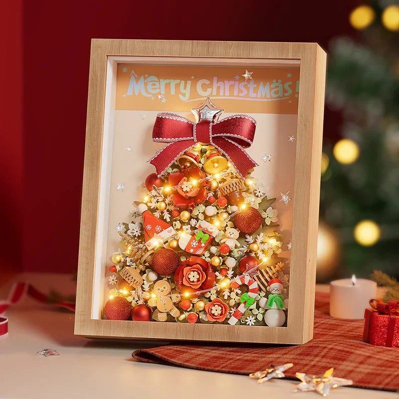 Weihnachtsbaum im Bilderrahmen Bausteinset