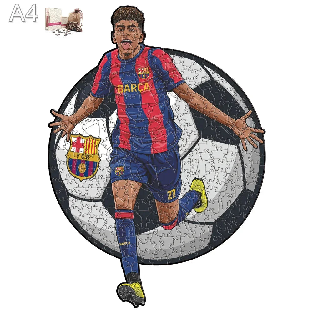 Lamine Yamal Holzpuzzle