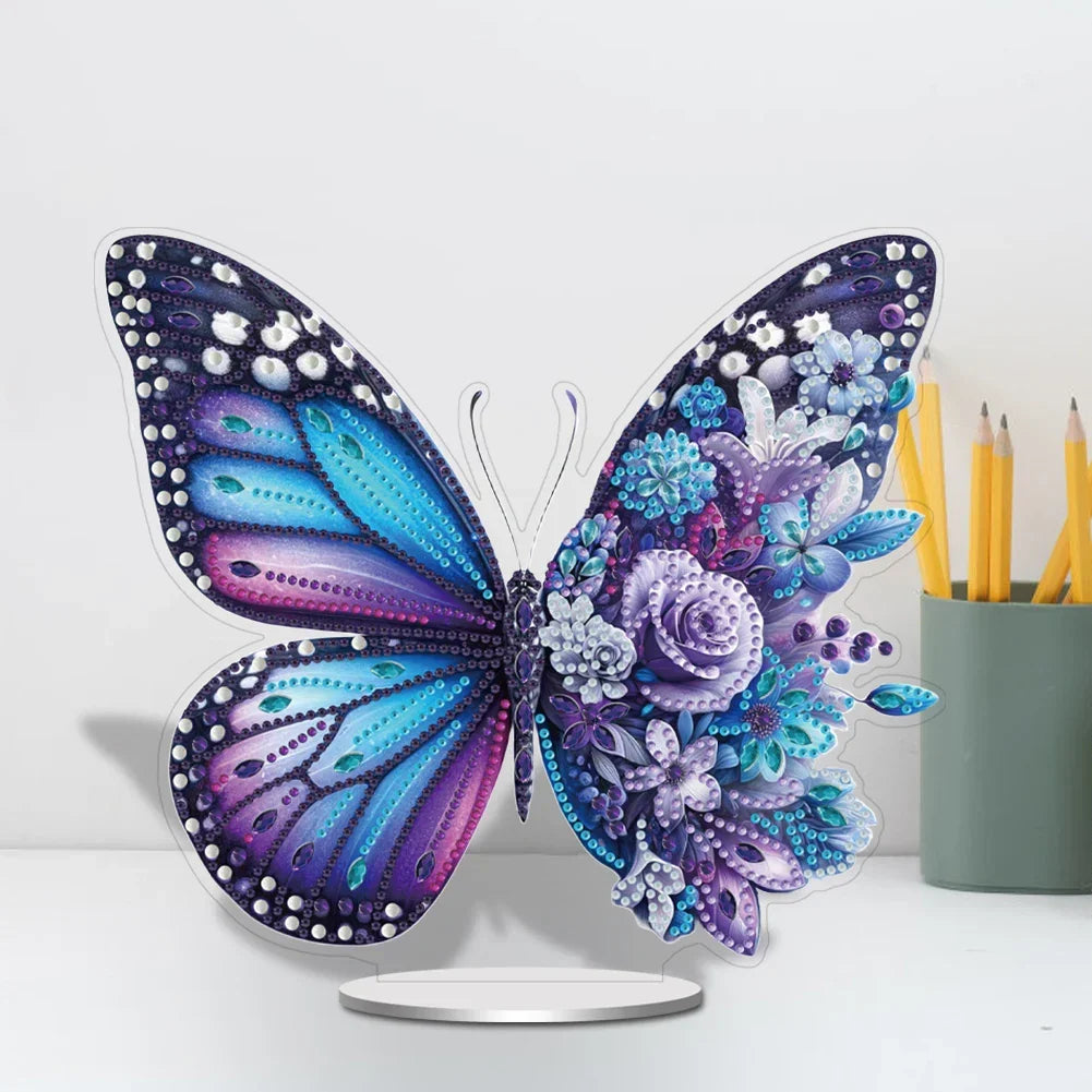 Diamond Painting 5D Lila Schmetterling