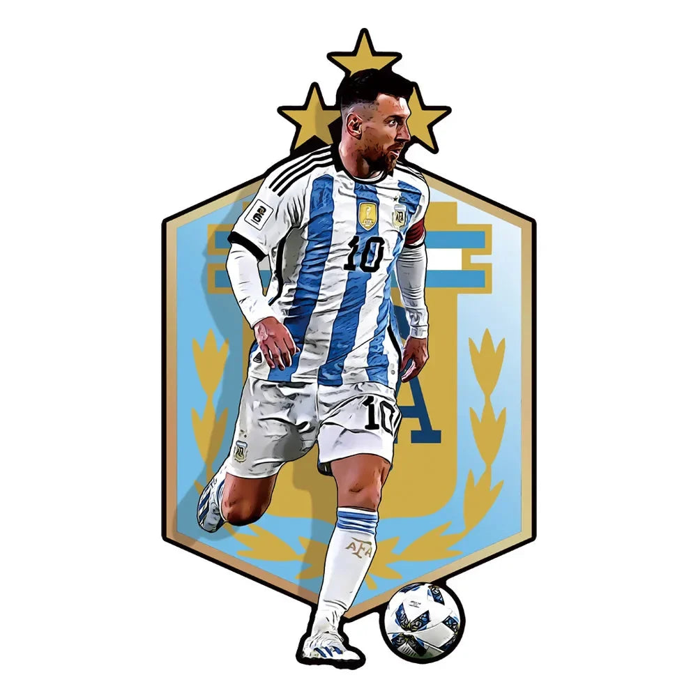 Messi Argentinien Logo Holzpuzzle