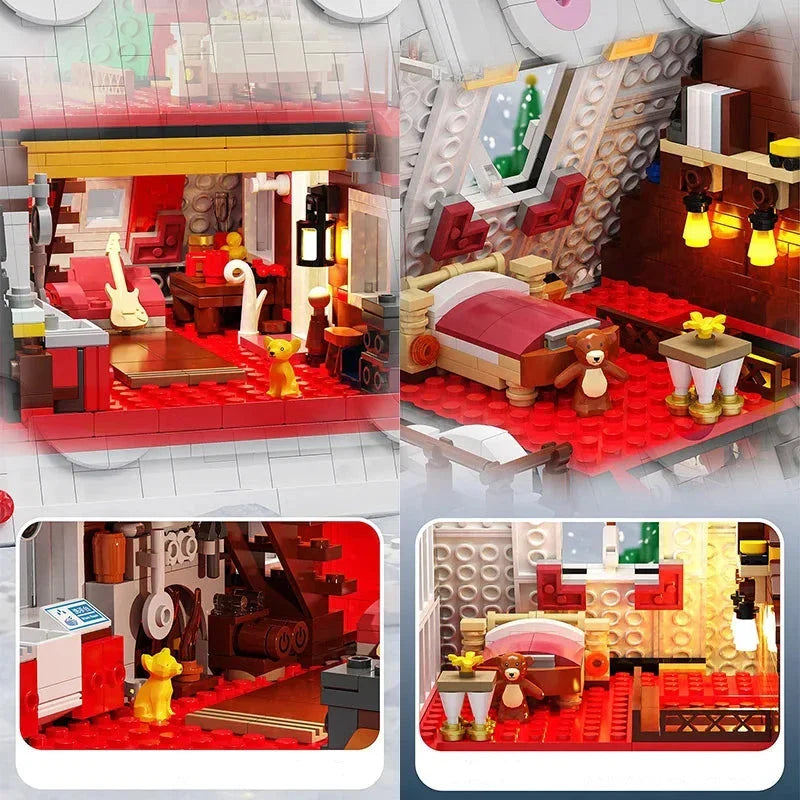 Weihnachtschalet Bausteinset