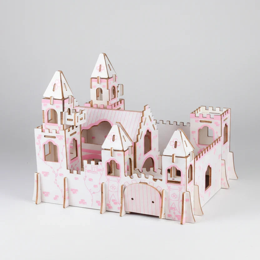 Rosa Schloss 3D-Holzbausatz