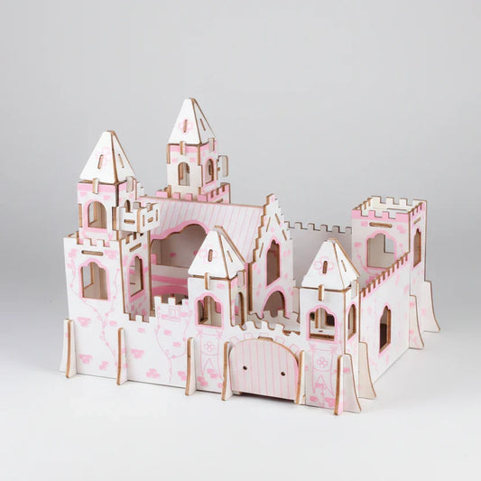 Rosa Schloss 3D-Holzbausatz