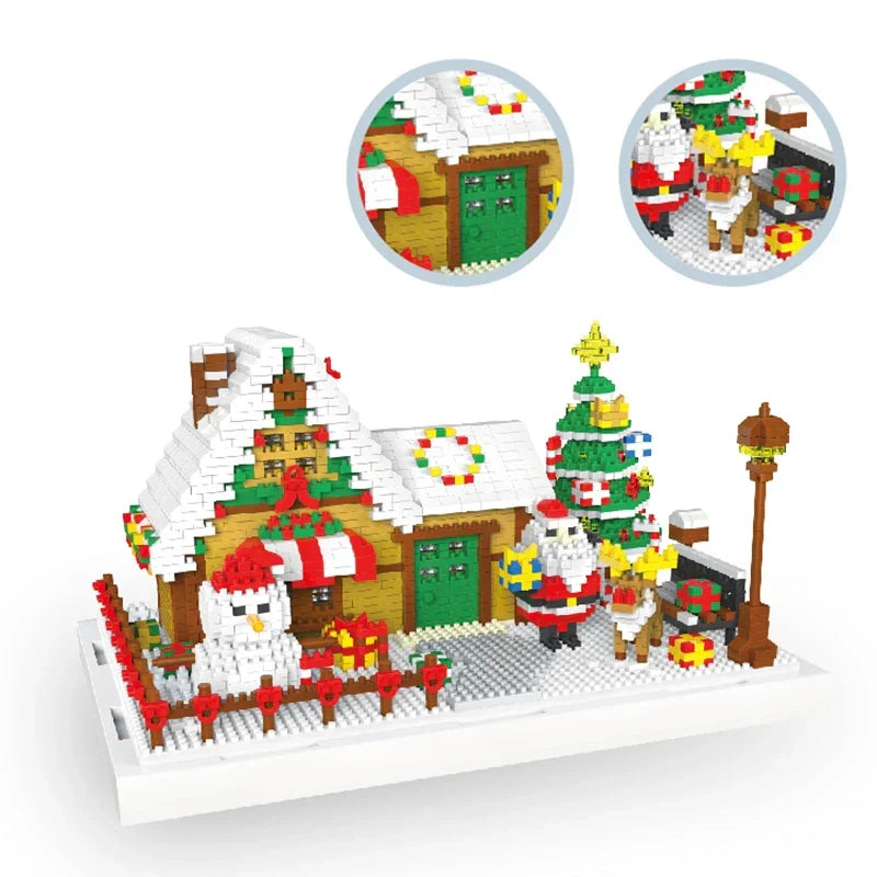Haus des Weihnachtsmanns Bausteinset