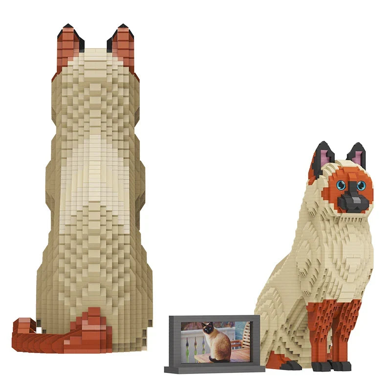 Siamesische Katze Bausteinset
