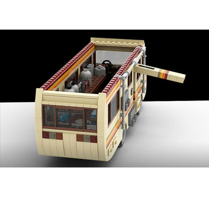 Altmodisches Wohnmobil Bausteinset