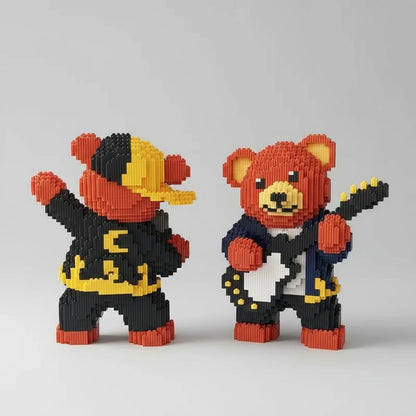 Kuschelbär-Rockstar Bausteinset