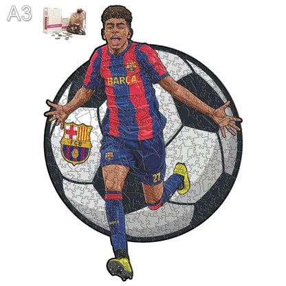 Lamine Yamal Holzpuzzle
