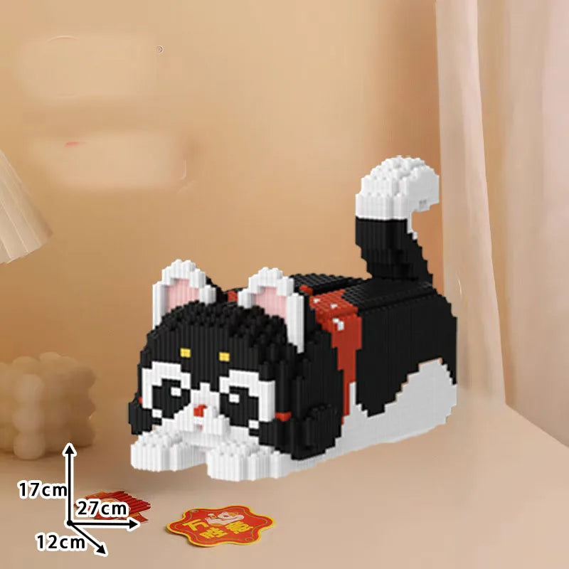 liegende Katze Bausteinset