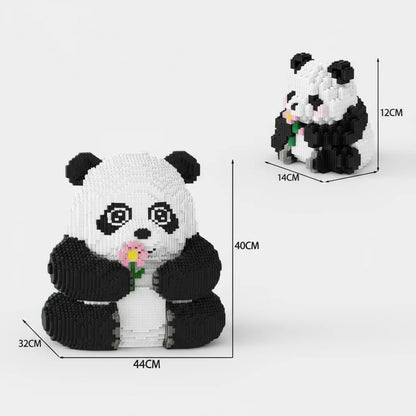 Mega- und Mini-Panda Bausteinset
