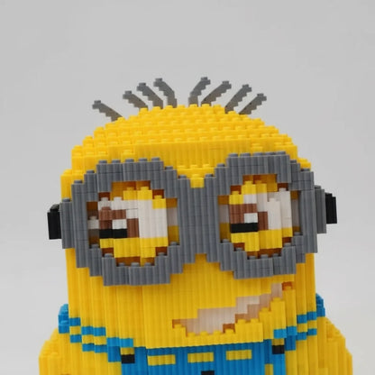 Gelbes Wesen mit Brille Bausteinset