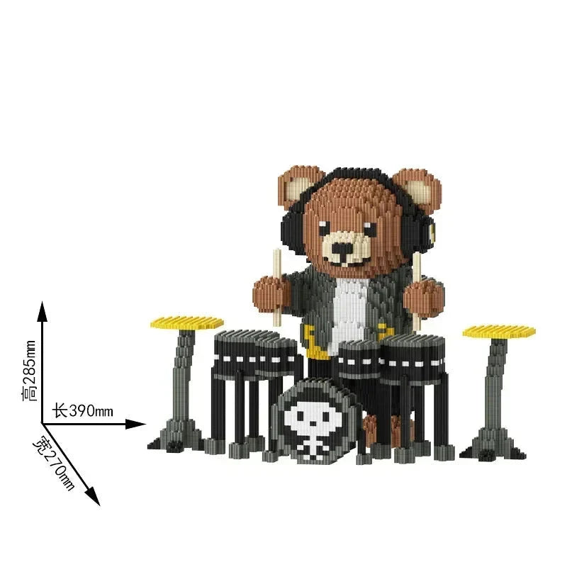 Kuschelbär-Rockstar Bausteinset