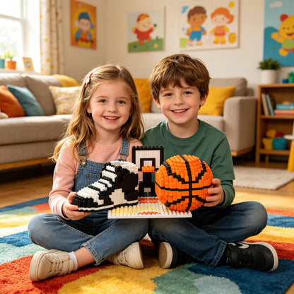 Basketballschuh auf Feld Bausteinset