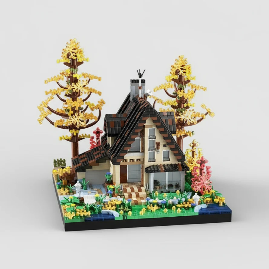 Wunderschönes Baumhaus Bausteinset