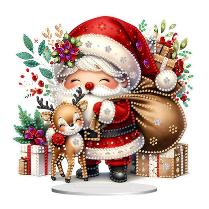 Diamond Painting 5D Weihnachtsmann mit Rentier