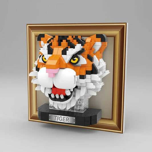 Mini 3D Bild Tiger Bausteinset