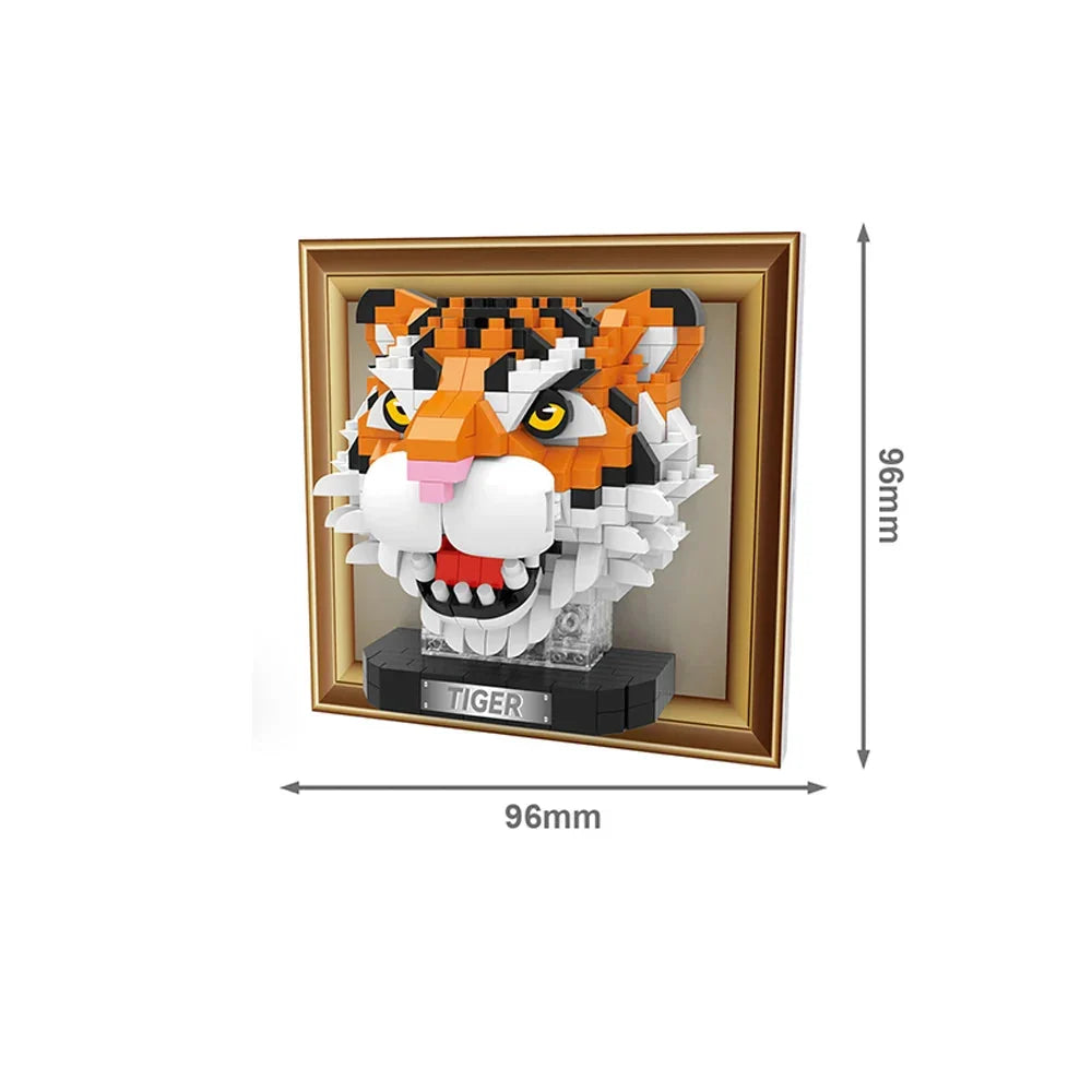 Mini 3D Bild Tiger Bausteinset