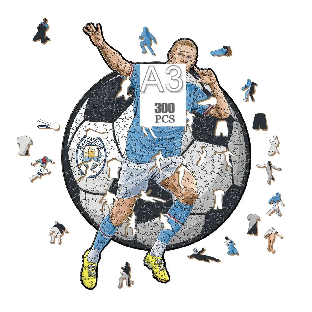 Erling Haaland Holzpuzzle