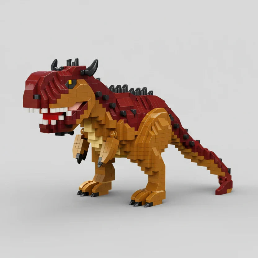 Brauner T-Rex Bausteinset