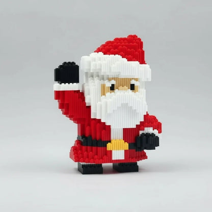 Winkenden Weihnachtsmann Bausteinset