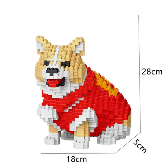 Lustiger Welsh Corgi Bausteinset