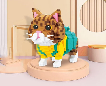 Niedliche Katze Bausteinset