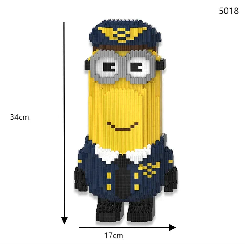 Verrückte Gelbe Wesen Familie Bausteinset