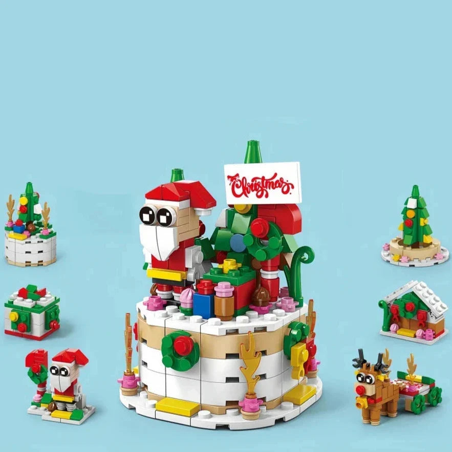 1+6 Weihnachtsgeschenkset Bausteinset